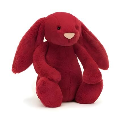 Soft Red Bunny Plush Toy Cuddly Gift Delight